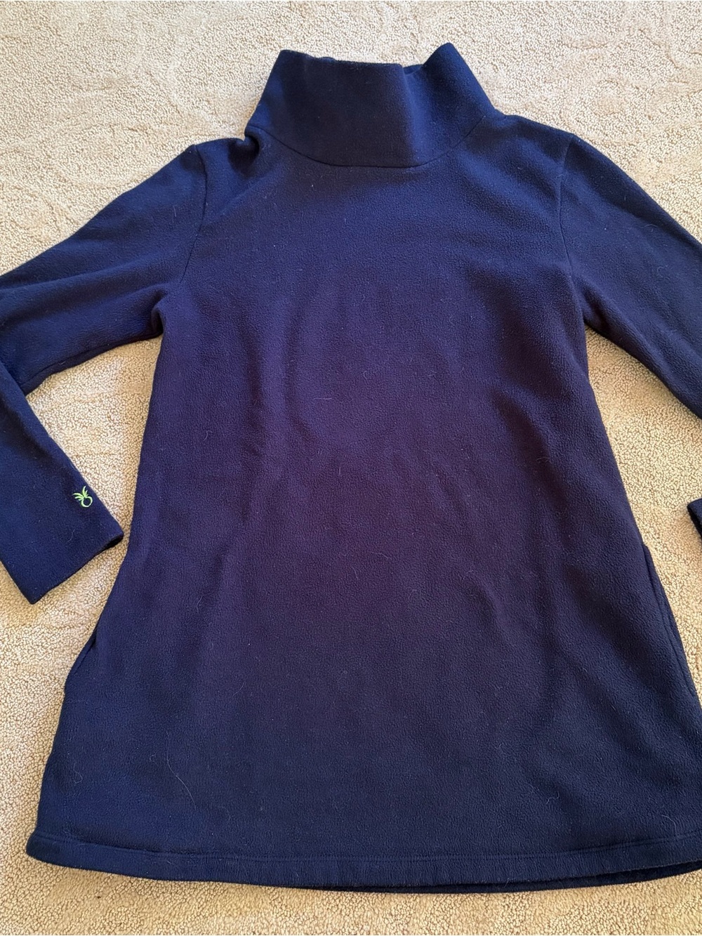 Dudley Stephens Navy Turtleneck Pullover Medium